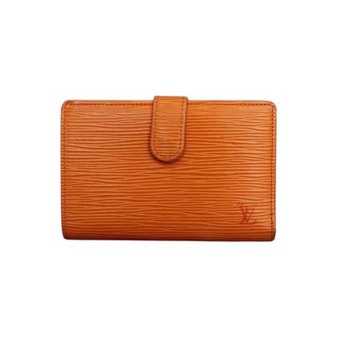 louis vuitton orange wallet